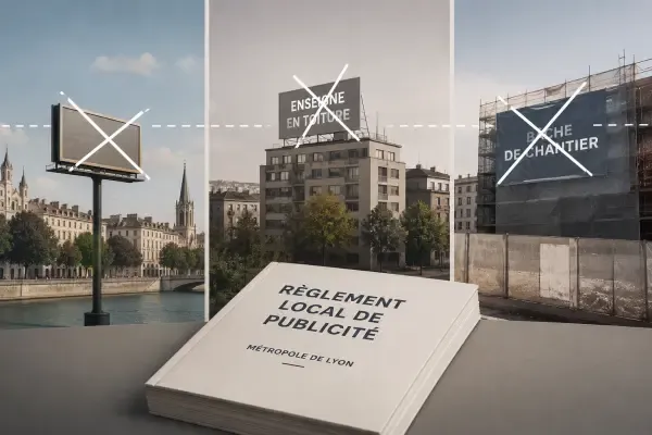 Panneaux publicitaires dans la Métropole de Lyon