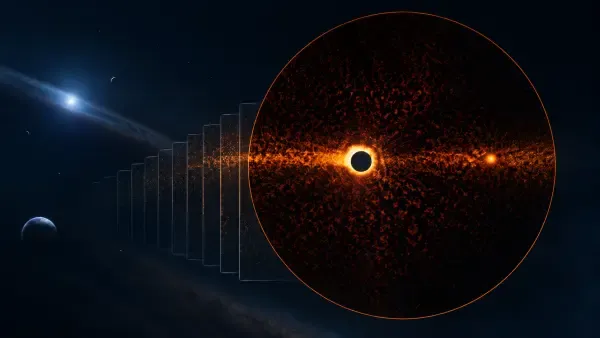 Illustration de la planète β Pictoris d