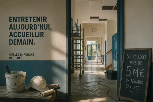 Travaux d’été dans un collège eurois