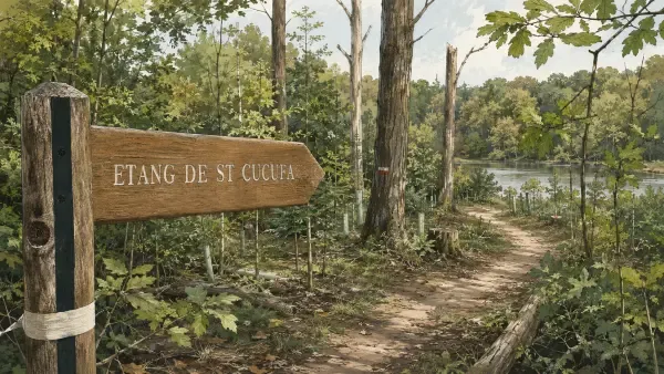 Arbres marqués dans la forêt de Saint-Cucufa