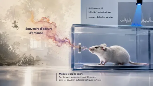 Souris et souvenir olfactif en laboratoire