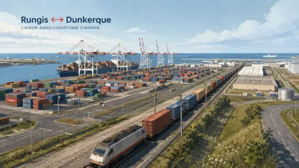 Illustration - Terminaux ferroviaires de Rungis