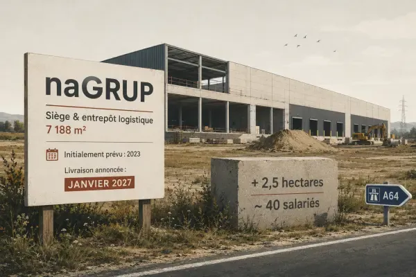 Entrepôt logistique en construction à Muret