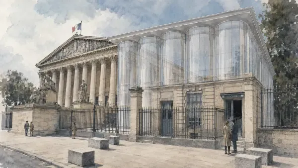 Illustration du pavillon du Palais-Bourbon