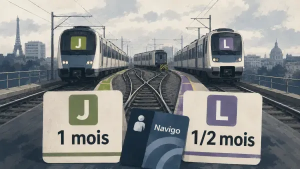 Illustration des lignes J et L