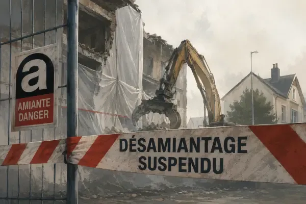 Illustration - chantier de désamiantage à Vernouillet