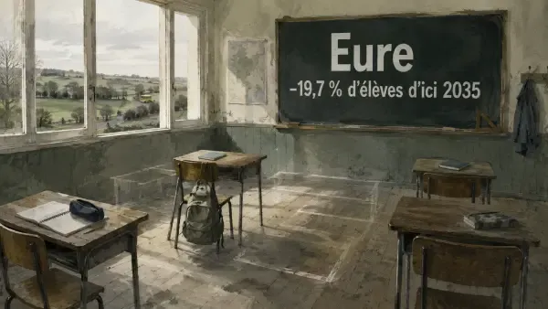 École rurale et car scolaire