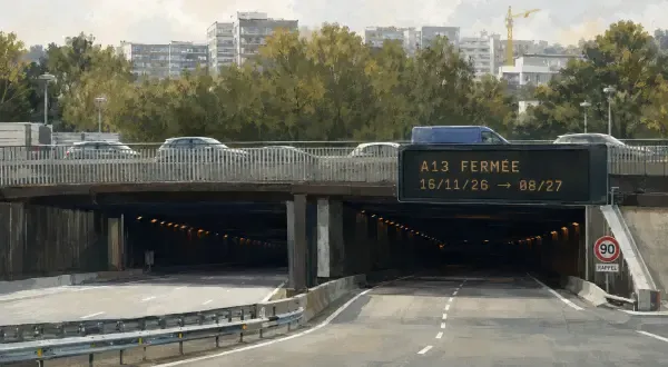 Illustration du tunnel de Saint-Cloud