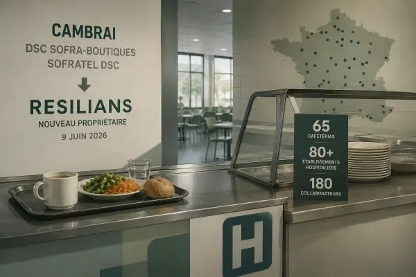 Illustration d’une cafétéria hospitalière