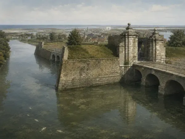 Poissons morts dans les douves de Gravelines