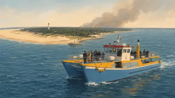 Évacuation maritime au Cap-Ferret