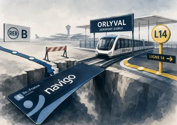 Illustration d’Orlyval à l’aéroport d’Orly