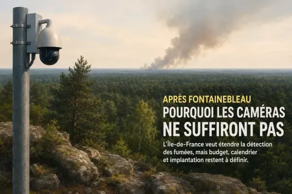 Forêt francilienne surveillée après un incendie