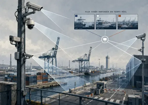 Illustration - caméras du port du Havre