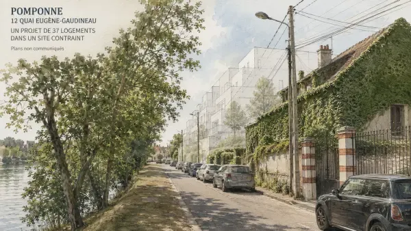 Quai Gaudineau entre Marne et voie ferrée