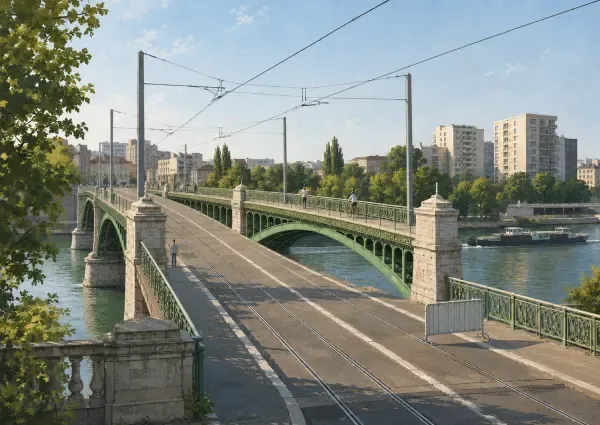 Pont de L’Île-Saint-Denis en travaux