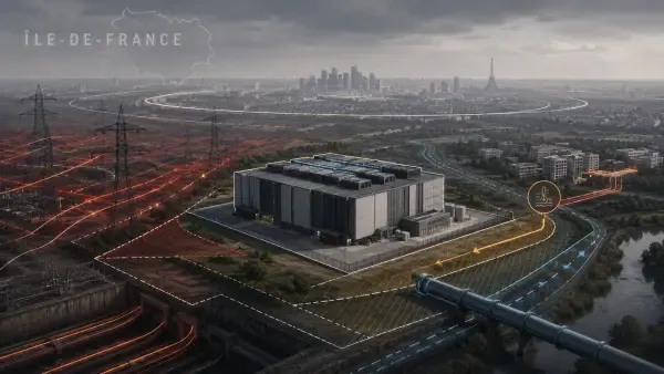 Illustration - Datacenter et réseau électrique francilien