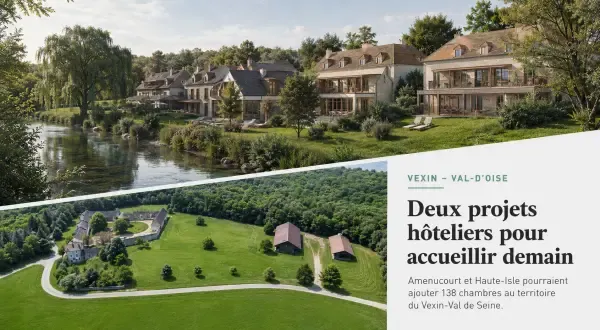 Illustration - chantier hôtelier dans le Vexin