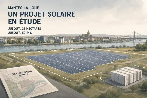 Illustration - Centrale solaire dans l’Écoquartier Seine