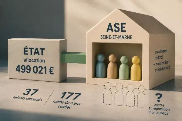 Illustration - bébé accueilli en pouponnière