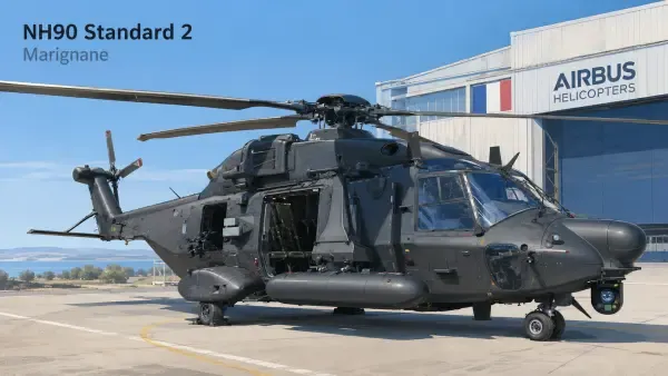 Illustration - Hélicoptère NH90 à Marignane