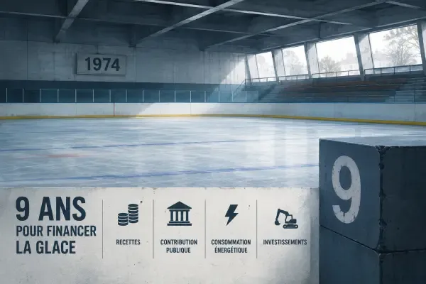 Illustration - Patineurs à la patinoire de Champigny