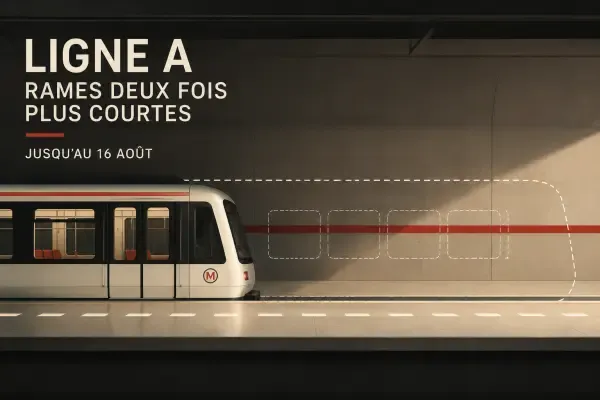 Illustration d’une rame courte du métro