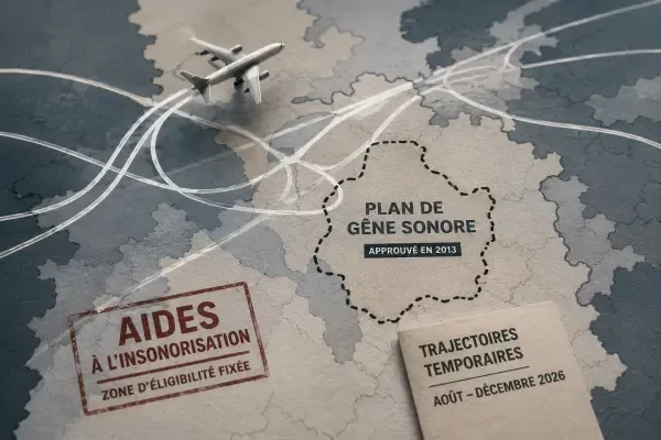 Avion survolant des maisons essonniennes