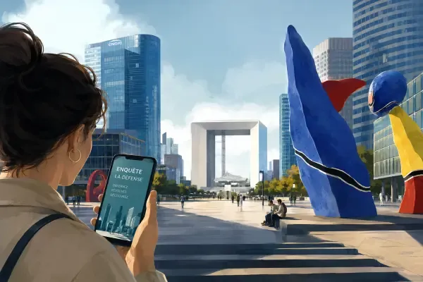 Illustration - Enquête urbaine à La Défense