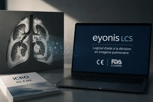 Radiologue analysant un scanner thoracique