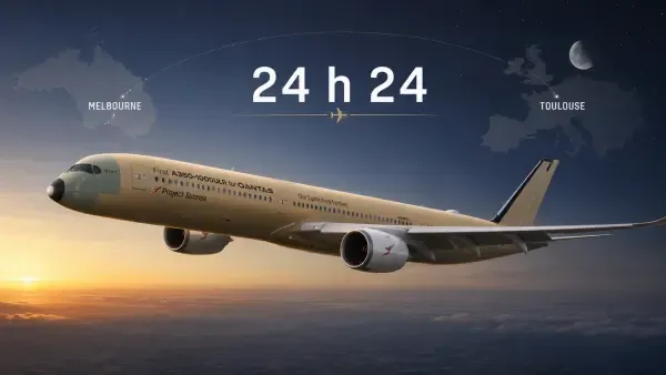 Illustration - A350-1000ULR au-dessus de Toulouse