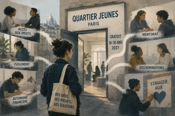 Illustration d’un accueil pour jeunes Parisiens