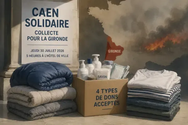 Illustration - collecte solidaire à Caen