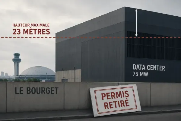 Illustration du data center du Bourget