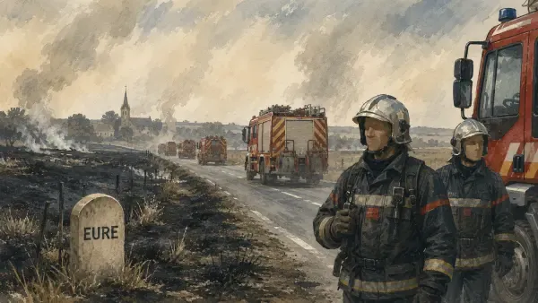 Pompiers eurois face aux incendies