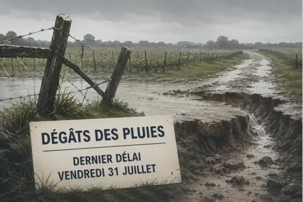 Illustration - Sols agricoles abîmés par les pluies