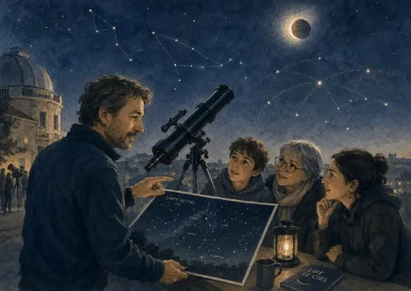 Télescopes sous le ciel francilien