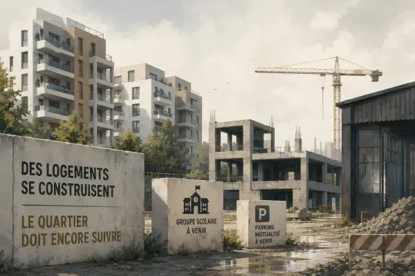 Illustration - Immeubles et ateliers à Gennevilliers