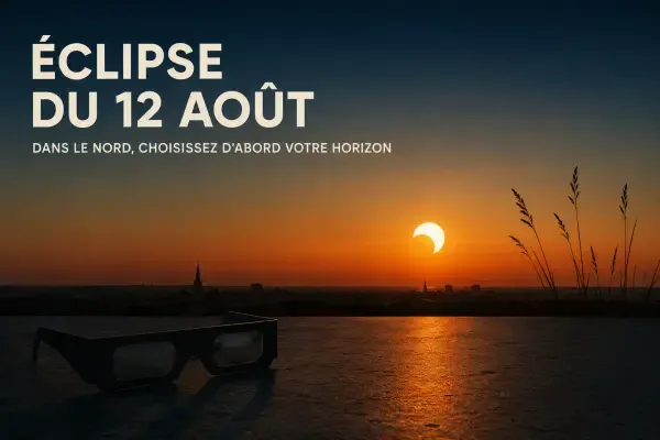 Illustration - Éclipse au-dessus de l’horizon nordiste