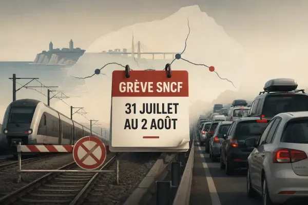 Illustration - Train NOMAD en gare normande