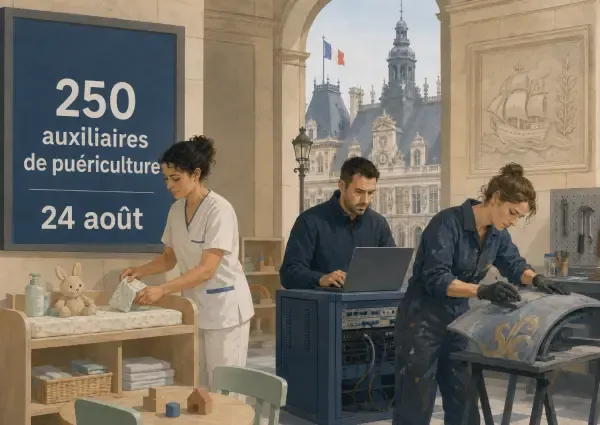 Illustration de recrutements municipaux parisiens