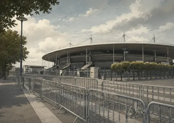 Barrières autour du Stade de France