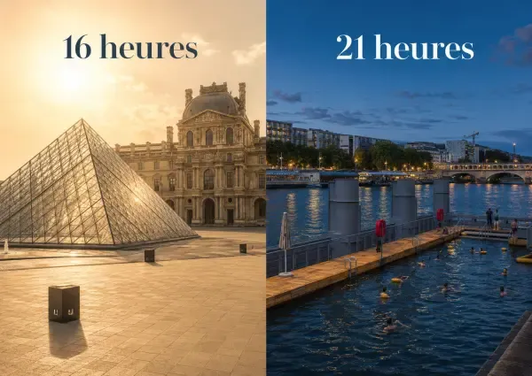 Illustration - Paris entre Louvre et Seine