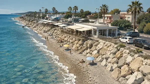 Illustration du littoral de Villeneuve-Loubet