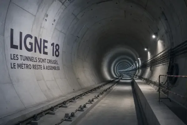 Illustration du tunnel de la ligne 18