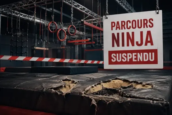 Illustration d’un parcours Ninja fermé