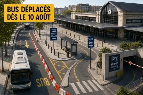 Illustration - Bus autour de la gare d’Argenteuil