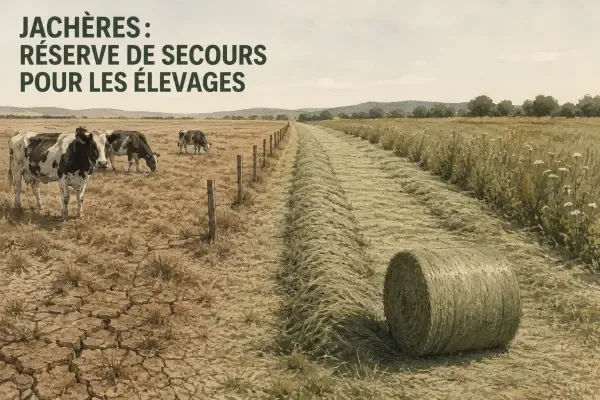 Jachère fauchée pour nourrir les troupeaux