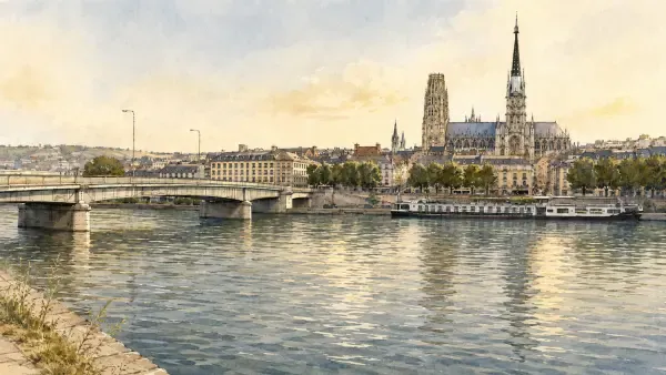 Seine chaude sous les quais rouennais