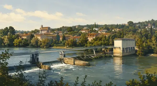 Centrale hydroélectrique de Couzon sur la Saône
